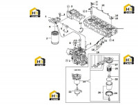 Фильтр, топливопровод 40C0863 16 000