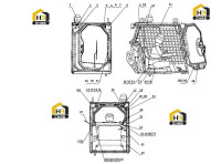Схема кабины в сборе 46C1636 011