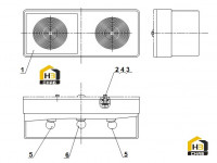 Фонарь задний 46C5053 000