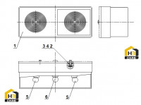 Фонарь задний 46C5056 000