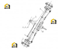 Мост передний в сборе 01E0096 005