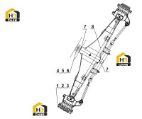 Ось передняя 01E0285 003