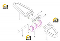 Петля дверная 22C0708 000