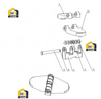 Петля дверная 24C0854 000