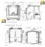 Проводка рабочего освещения 46C5412 004