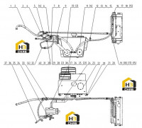 Система гидравлическая впуска и возврата 15E0831 004