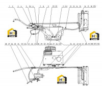 Система гидравлическая впуска и возврата 15E0832 004