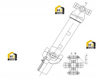 Вал передний приводной 03M0007 003