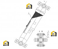 Вал задний приводной 03M0008 002