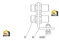 Зажим для трубы 09C0957 000