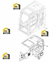Кабина с внутренними деталями 47C1897 001 00