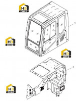 Кабина с внутренними деталями 47C3690 000 00