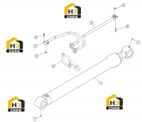 Цилиндр левой стрелы 10C1919 000 00