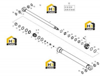 Цилиндр штока ковша 10C3672 000 00