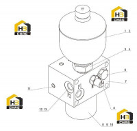 Клапан управляющий 12C3939 000 00