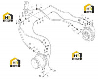 Система гидравлическая перемещения 13Y0073 002 01