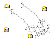 Трубопровод рабочий навесного оборудования 11Y0554 000 00
