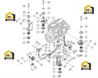 Установка двигателя 40C6165 000 00