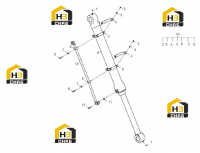 Узел трубопроводный рабочего устройства 11Y0043 003 06