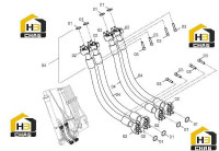 Узел трубопроводный рабочего устройства 11Y0043 003 00