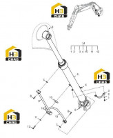 Узел трубопроводный рабочего устройства 11Y0043 003 01