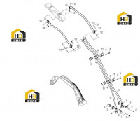 Узел трубопроводный рабочего устройства 11Y0043 003 03