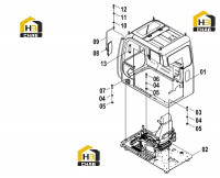 Кабина в сборе 41E0376 001
