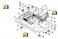 Каркас пола в сборе 47C1075 002