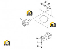 Колесо опорное 33E0082(С)