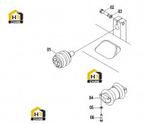 Колесо опорное 33E0091(С)