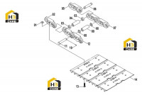Гусеница в сборе 25C0063 000
