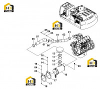 Монтаж воздушного фильтра 00E0537(Е)