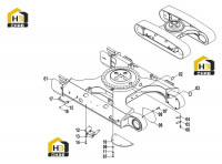 Рама гусеничная 33E0082(A)