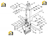 Рычаг в сборе 32E0866(B)
