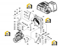 Трубопроводы системы охлаждения 00E0537(K)