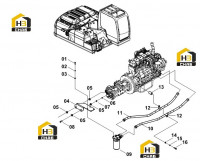 Трубопровод масляного фильтра 00E0537(G)