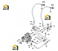 Трубопровод платформы вспомогательного устройства 15E0491 006