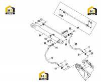 Узел трубопроводный ковшового цилиндра 11E0486(A)