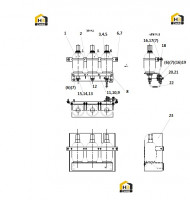Аккумулятор в сборе 45C0066 000