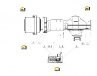 Комплектующие переднего моста 51C0018 001