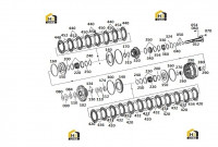 Передача передняя с комплектующими 4644 151