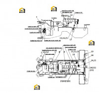 Проводка задней рамы 46C1744 001