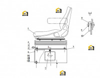 Сиденье в сборе 46E0032 000