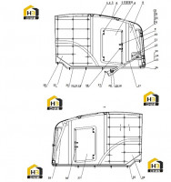 Капот в сборе 44E0062 006