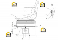 Кресло водительское в сборе 46E0040 002