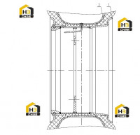 Обод шины в сборе 01E0059 000