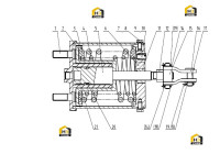 Цилиндр тормозной в сборе 13C0014