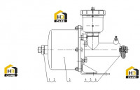 Камера форсажная передняя 45C0260 000