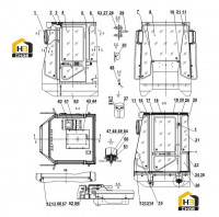 Кабина в сборе 41M0001 013