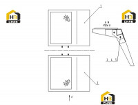 Крыло переднее в сборе 43M0001 001